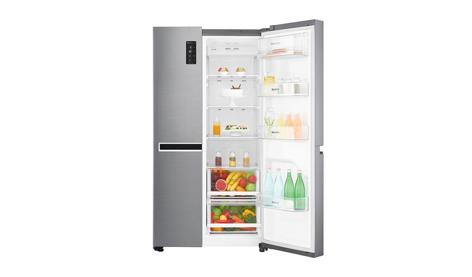 LG Kulkas Side by Side - Inverter Linear Compressor, GC-B247SLUV